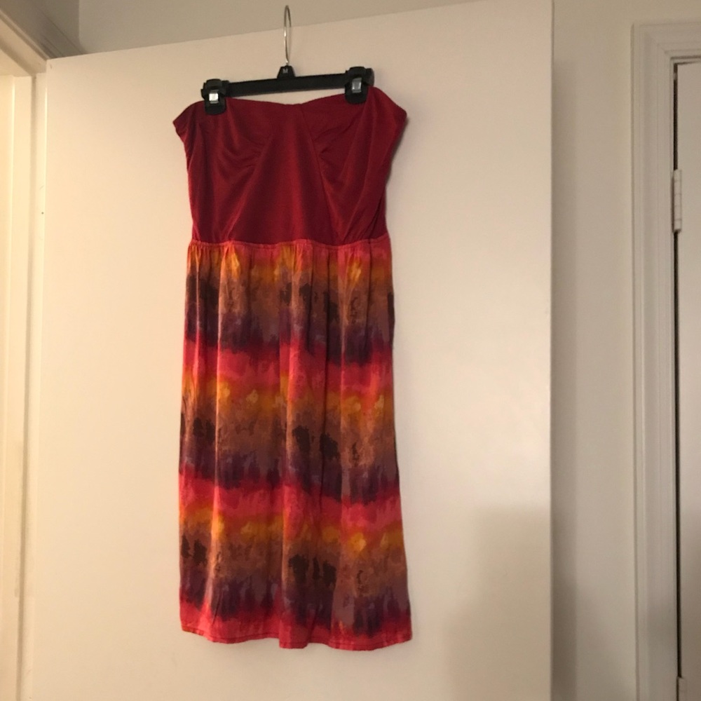 Strapless short dress